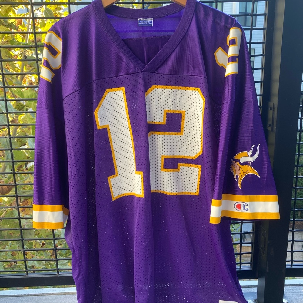 1999 Champion Minnesota Vikings Rare “Rookie Year” Daunte Culpepper #12 Jersey